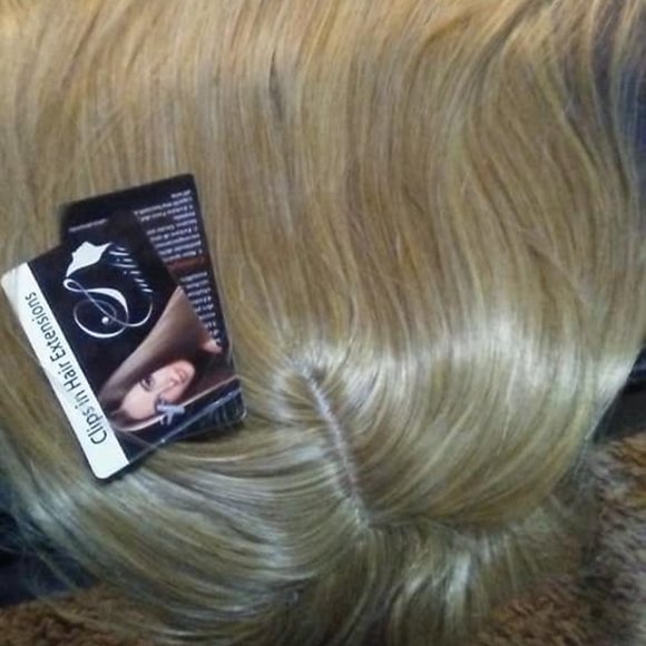 Clip In Synthetic Hair Topper With Bangs main image 9